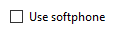 Use Softphone option