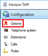 Configuration window